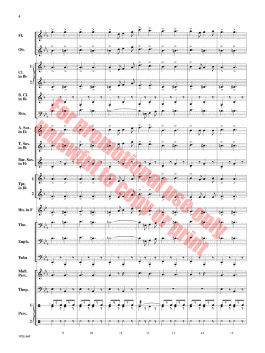Power Concert Band scores gallery preview page 5