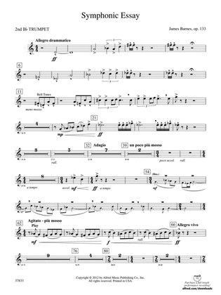Symphonic Essay: 2nd B-flat Trumpet