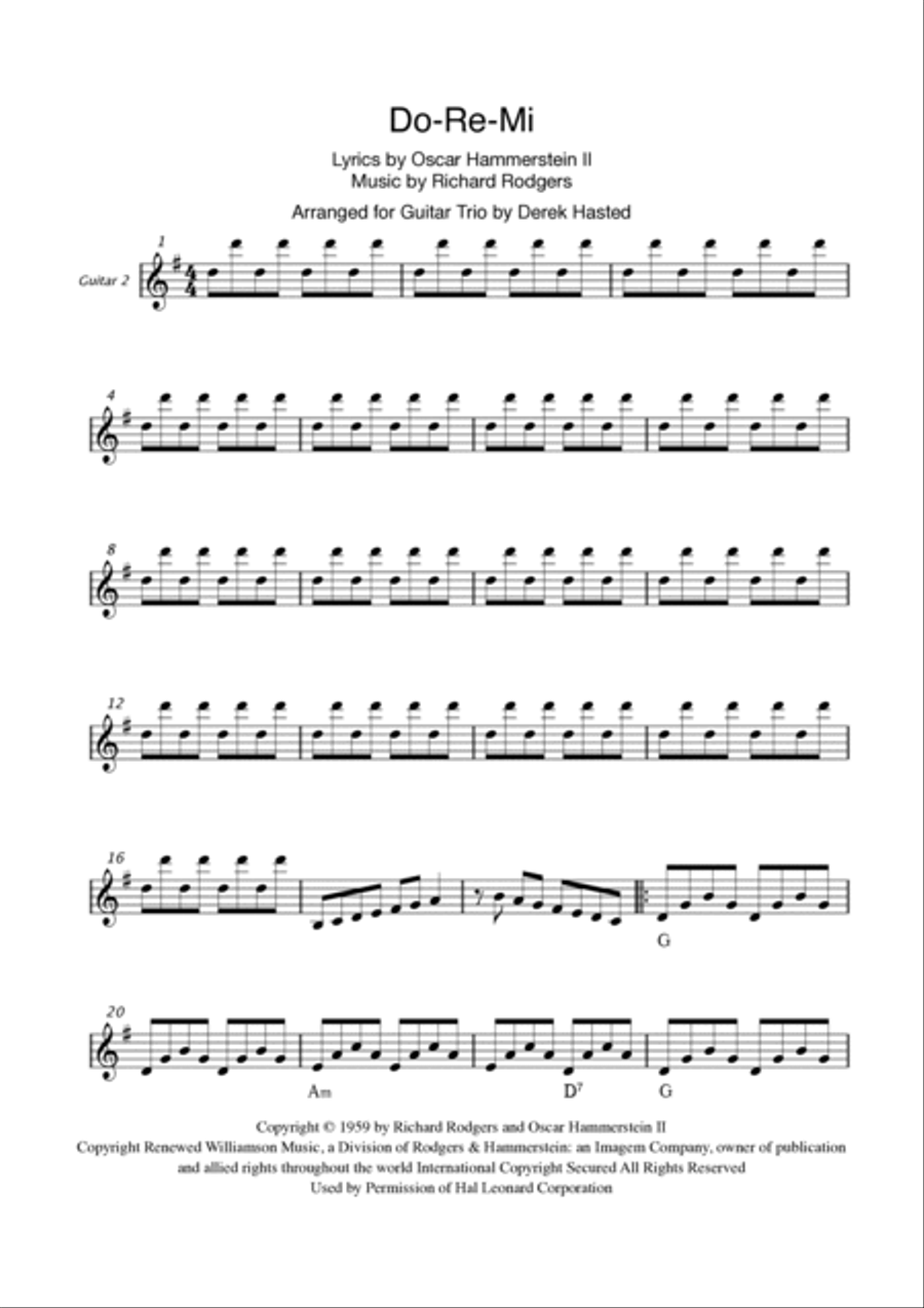 Do-Re-Mi Guitar Ensemble scores gallery preview page 5