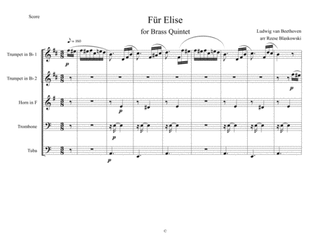 Book cover for Für Elise - Brass Quintet