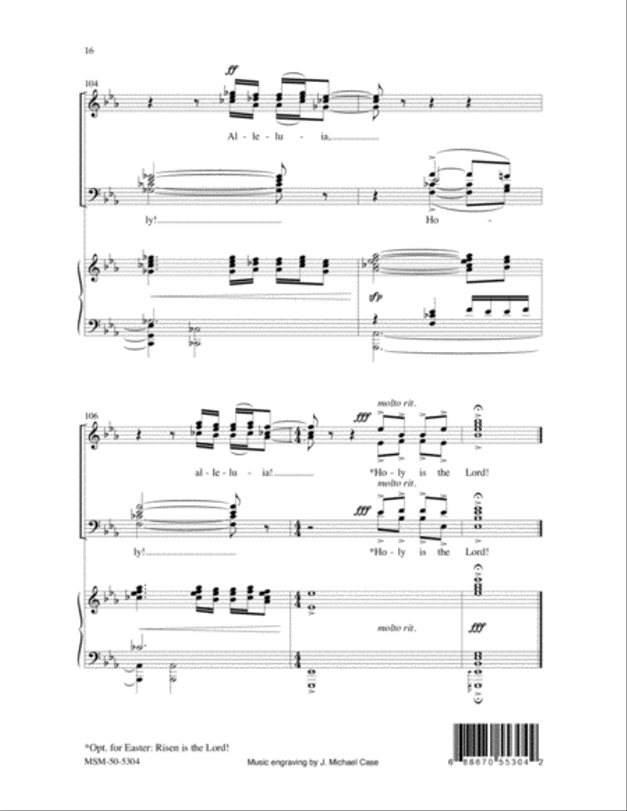 Holy, Holy, Holy Holy, Holy, Holy Divisi scores gallery preview page 11