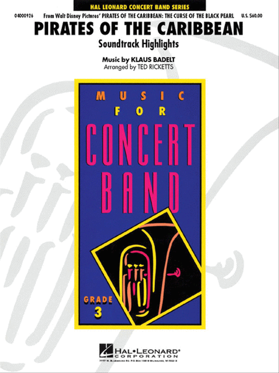 Pirates of the Caribbean (Soundtrack Highlights) Concert Band scores gallery preview page 1