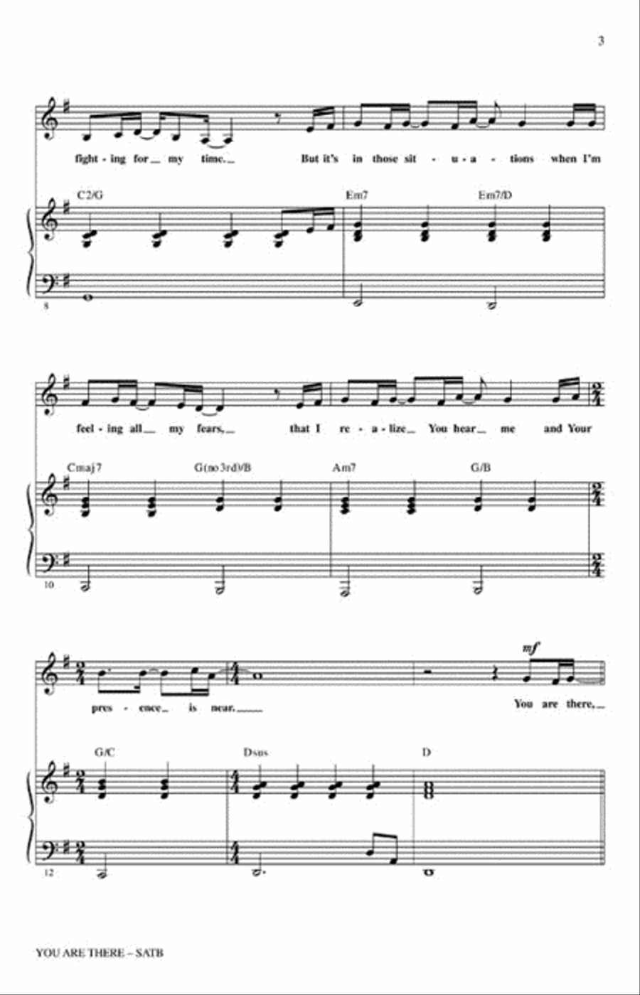 You Are There You Are There 4-Part scores gallery preview page 3