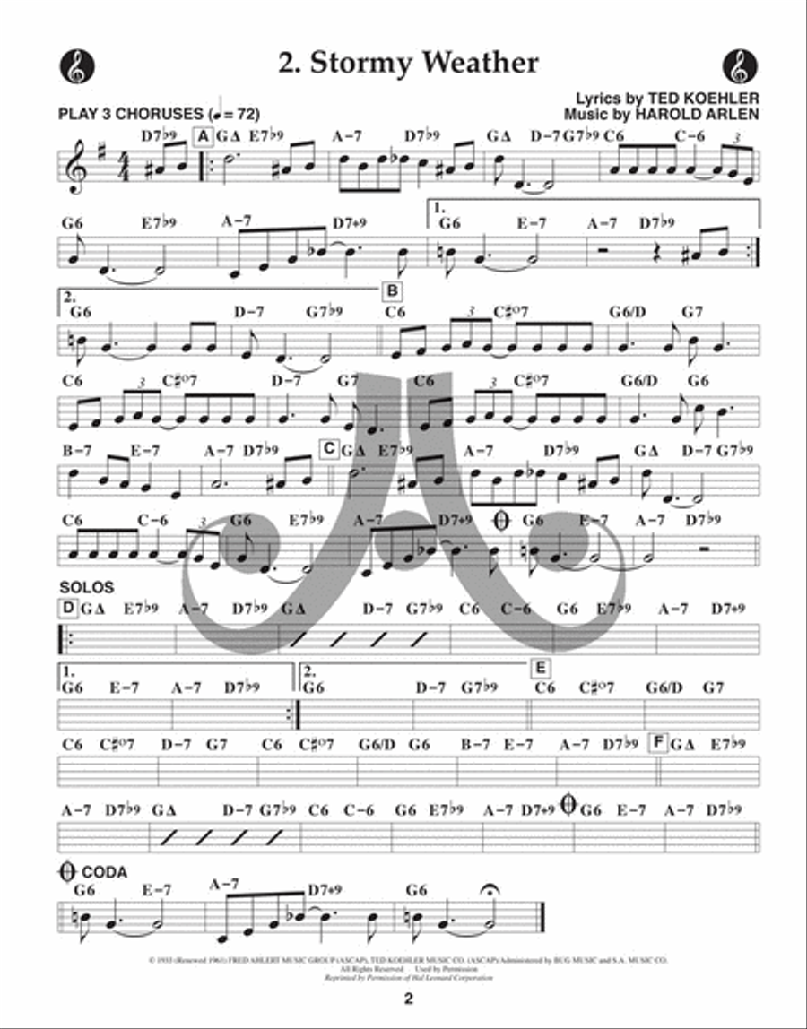 Volume 131 - Cry Me A River C Instrument scores gallery preview page 6