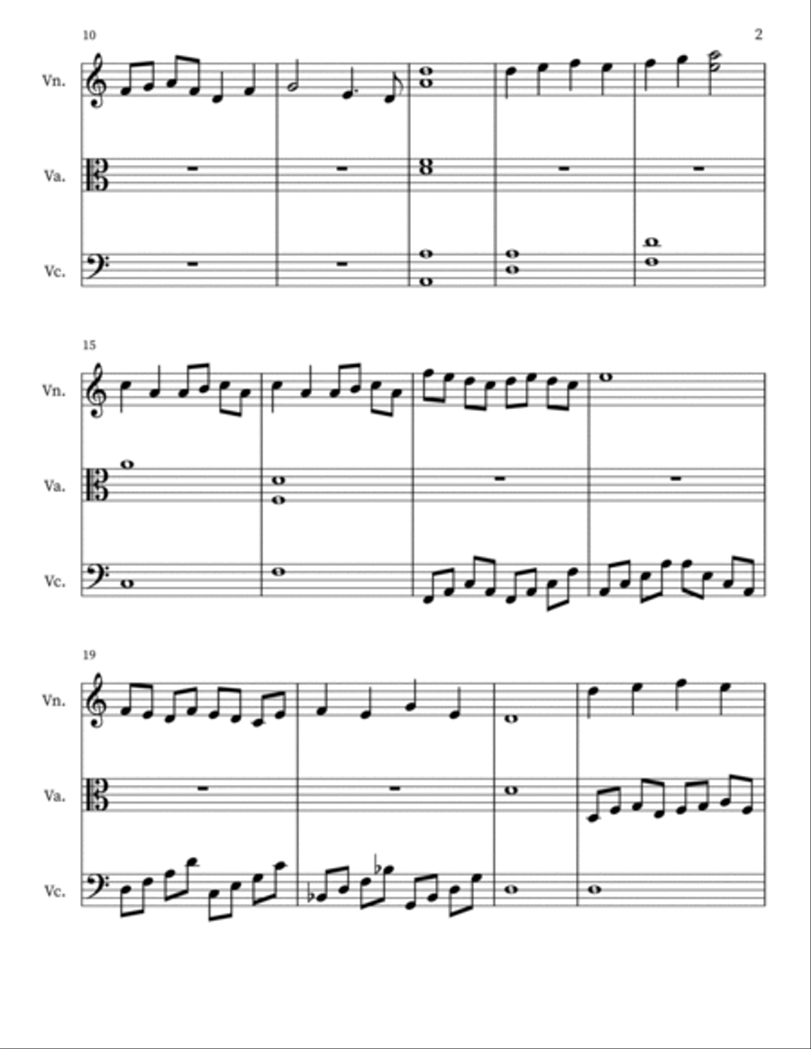 Battle of Bravellir String Trio String Trio scores gallery preview page 2