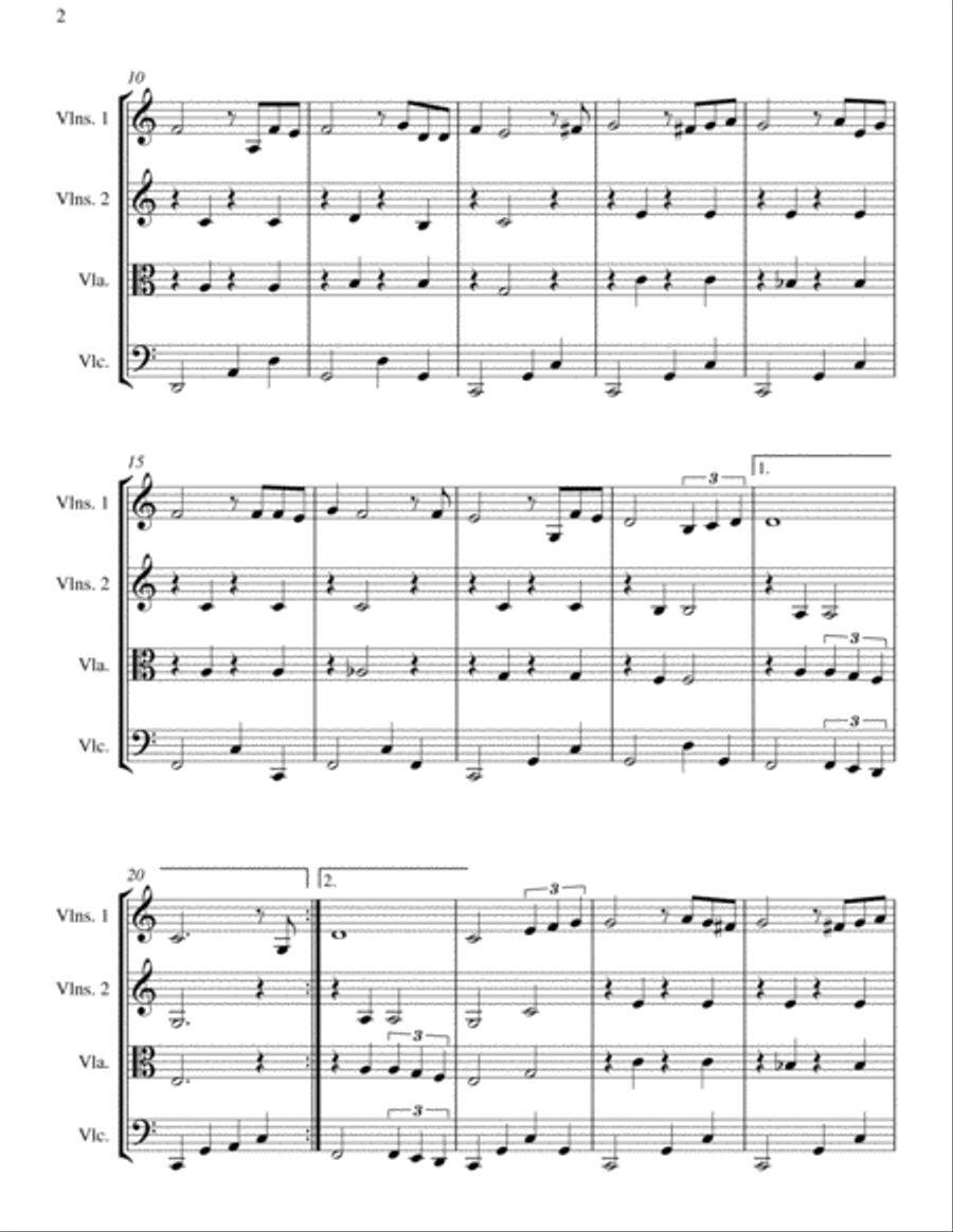 My Way String Quartet scores gallery preview page 2