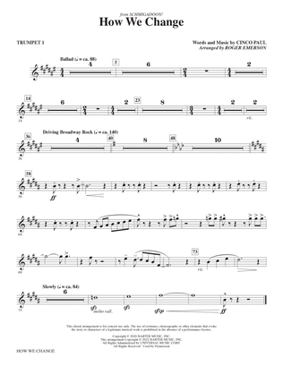 How We Change (Schmigadoon Finale) (from Schmigadoon!) (arr. Roger Emerson) - Trumpet 1
