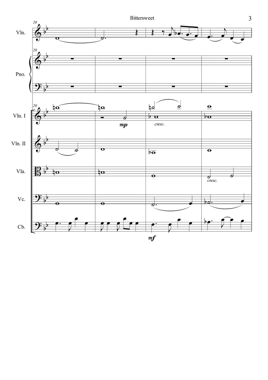 Bittersweet String Orchestra scores gallery preview page 3