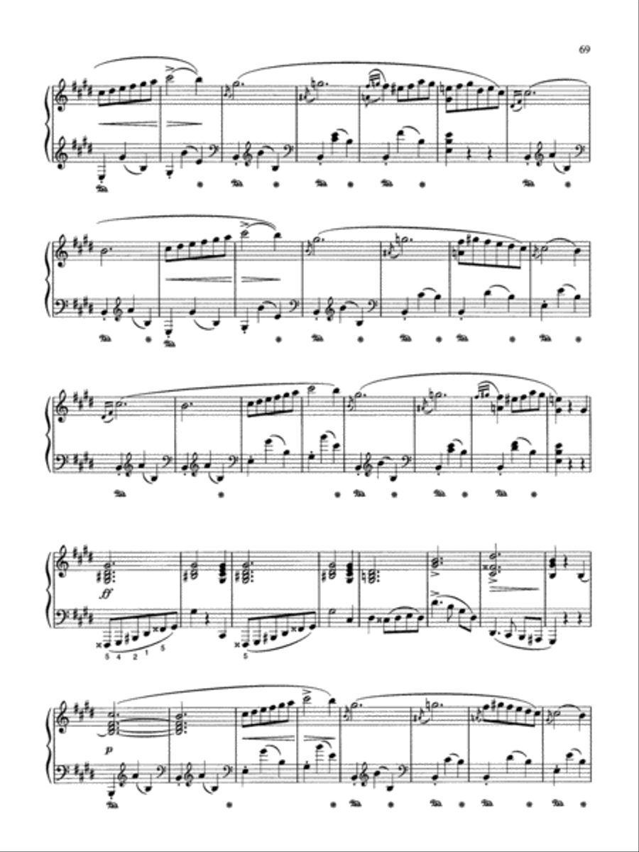 Chopin: Valse in E Minor (Posthumous) Piano Solo scores gallery preview page 3