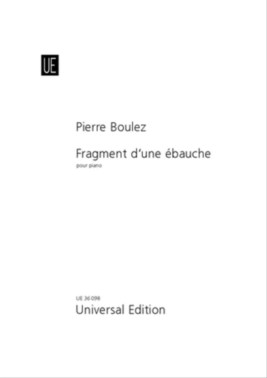 Fragment d'une ébauche Chamber Music scores gallery preview page 1