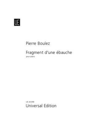 Book cover for Fragment d'une ébauche