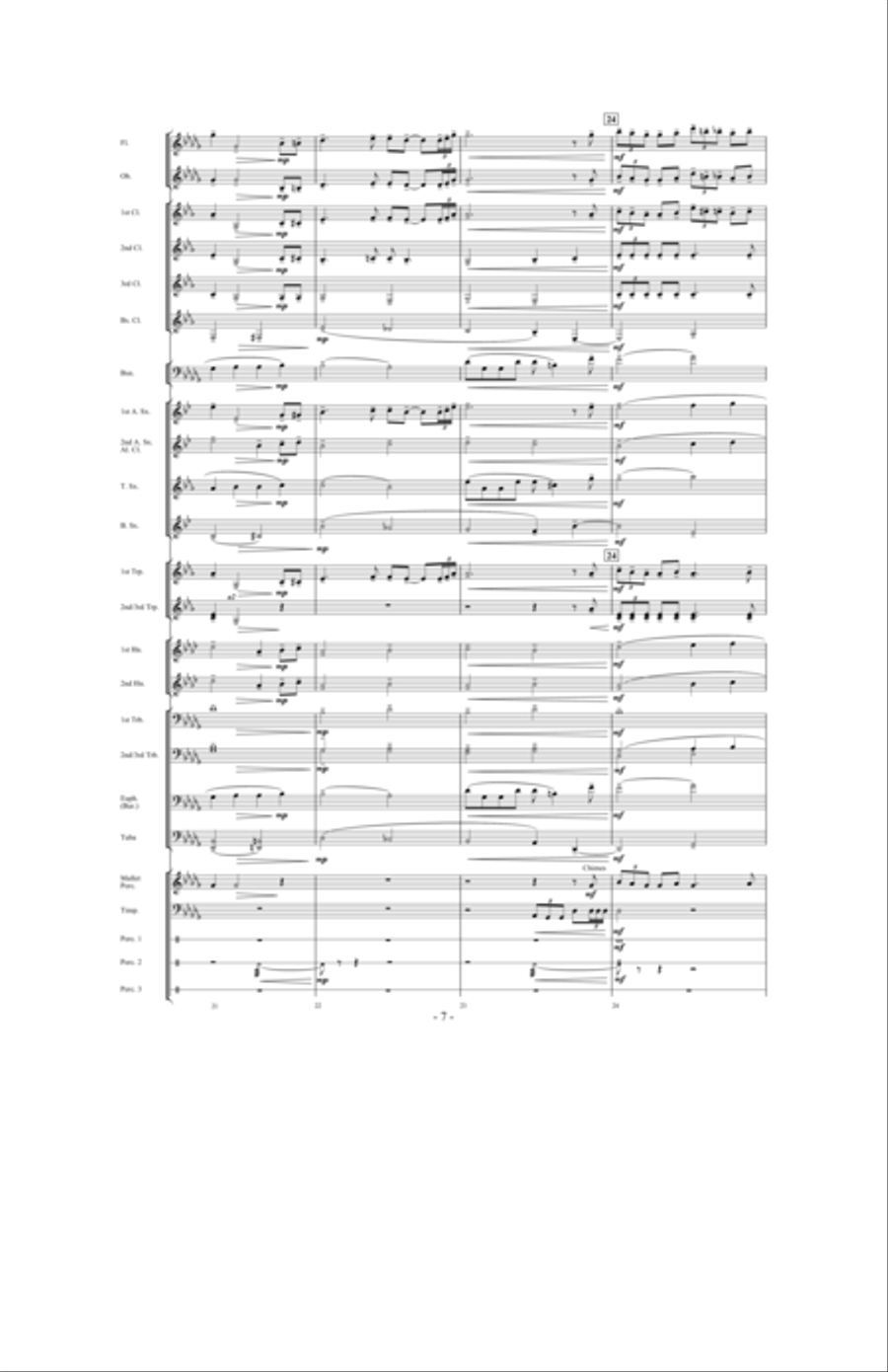 A Quiet Journey Home Concert Band scores gallery preview page 6