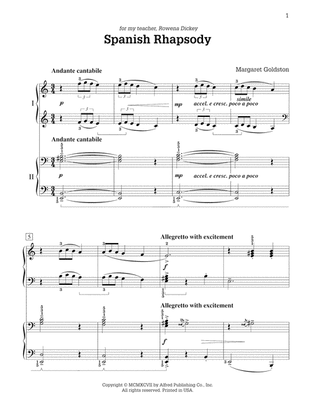 Spanish Rhapsody - Piano Duo (2 Pianos, 4 Hands)