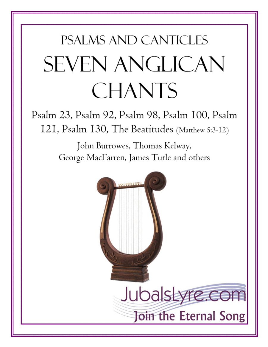Seven Anglican Chants (SATB) 4-Part scores gallery preview page 1