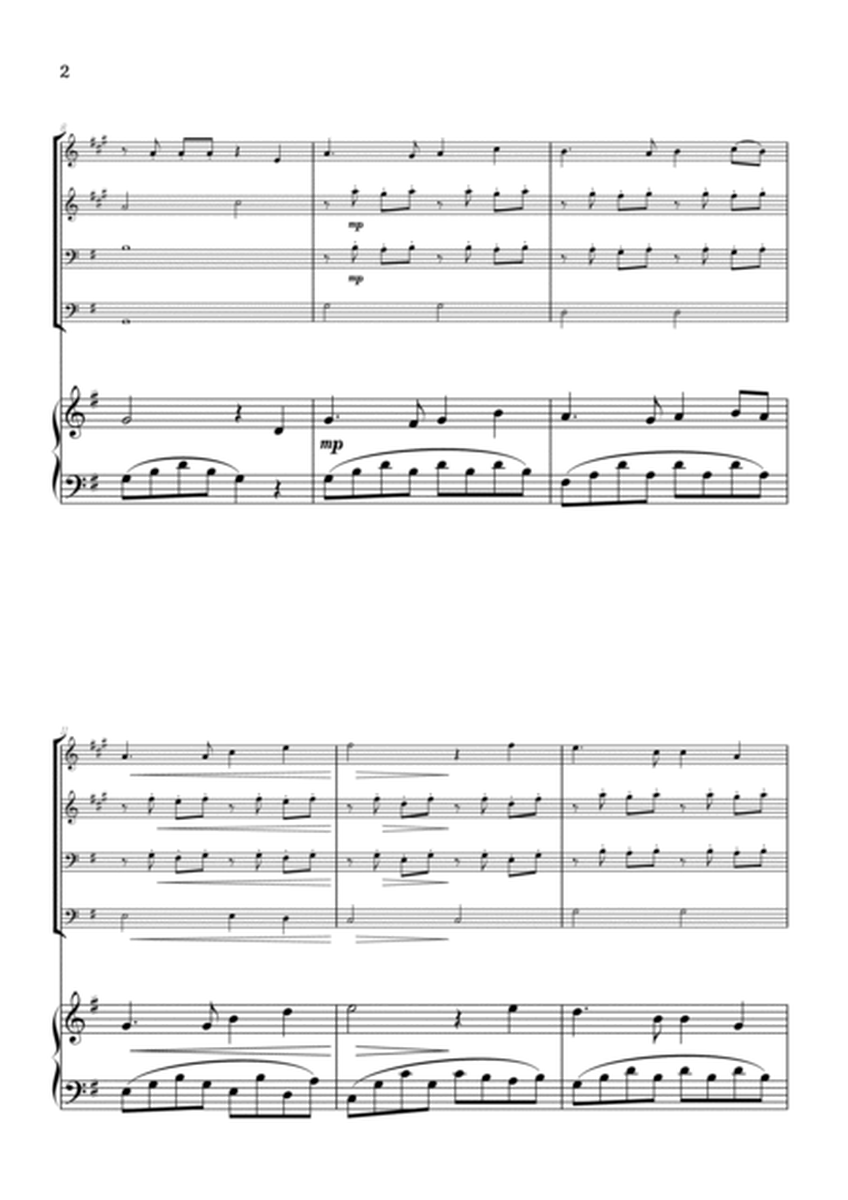Auld Lang Syne • New Year's Anthem | Brass Quartet & Piano Accompaniment sheet music image number null