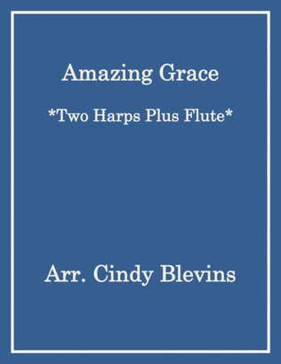 Book cover for Amazing Grace, for Two Harps Plus Flute