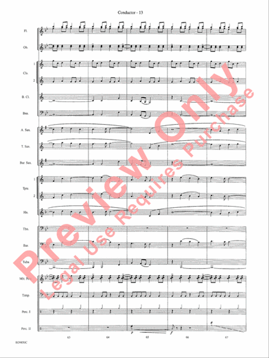On the Rising Winds Concert Band scores gallery preview page 16