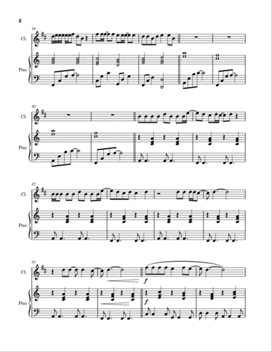 Californication Californication B-Flat Clarinet scores gallery preview page 2