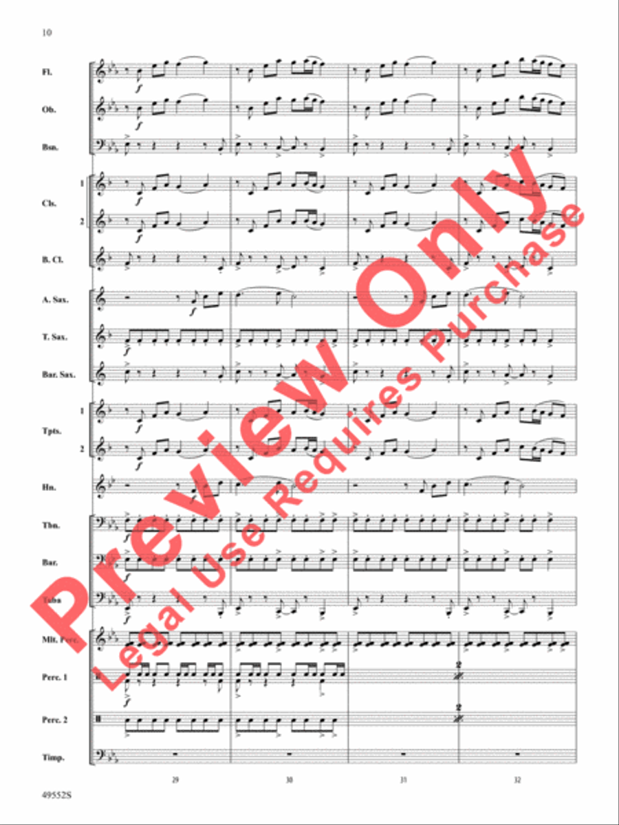 Dance of the Garden Gnomes Concert Band scores gallery preview page 11