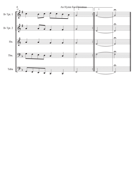 An Hymn for Christmas (for Brass Quintet) image number null