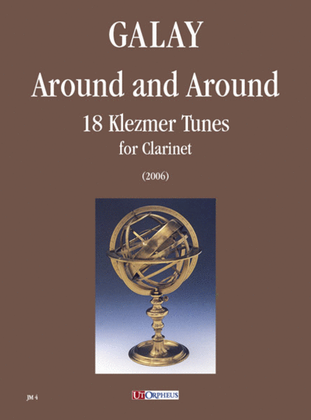 Book cover for Around and Around. 18 Klezmer Tunes for Clarinet (2006)