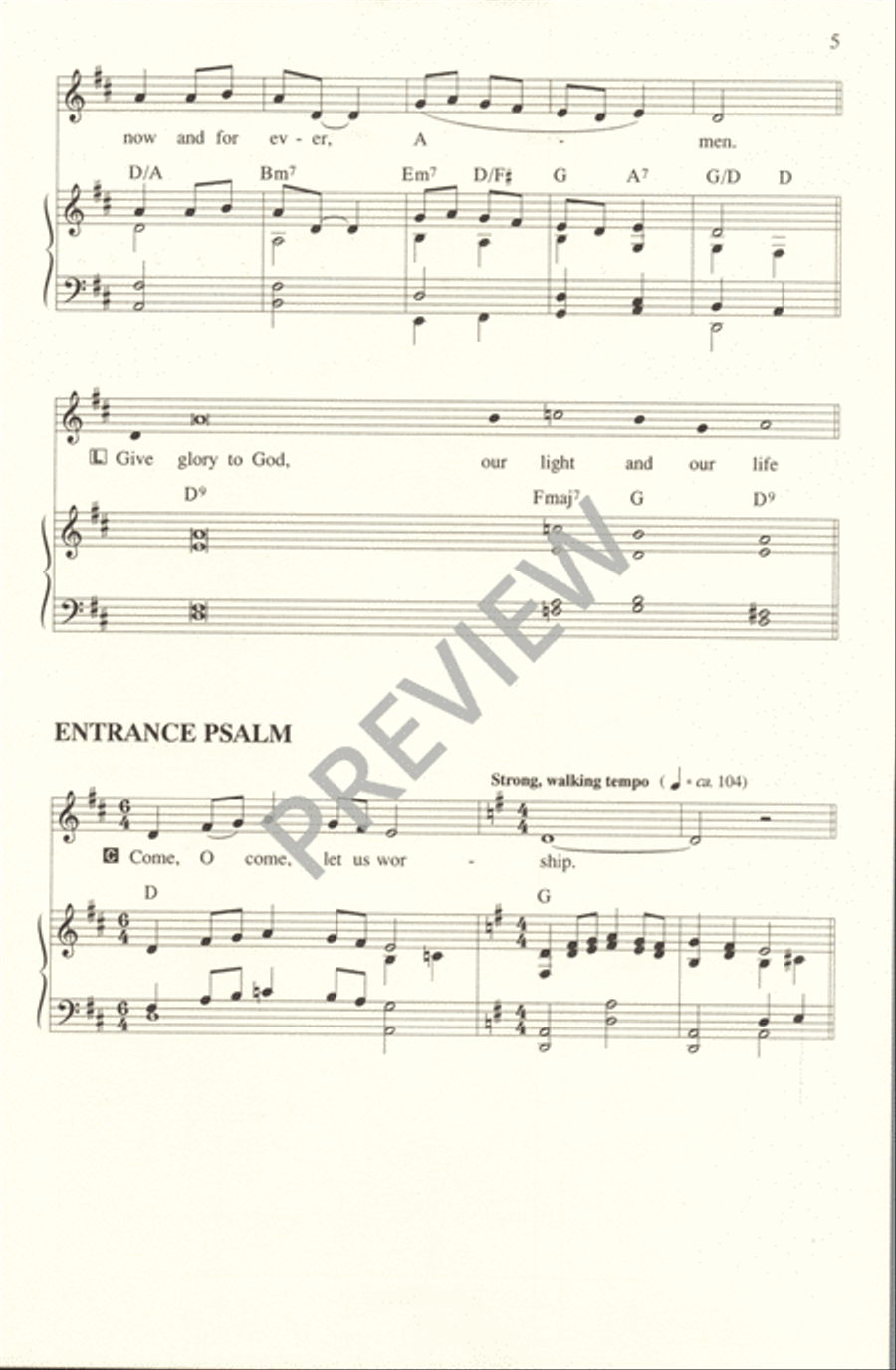 In the Morning I Will Sing Unison Choir scores gallery preview page 7