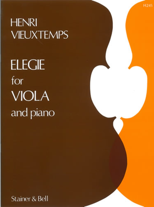Book cover for Elegie, Op. 30 for Viola and Piano