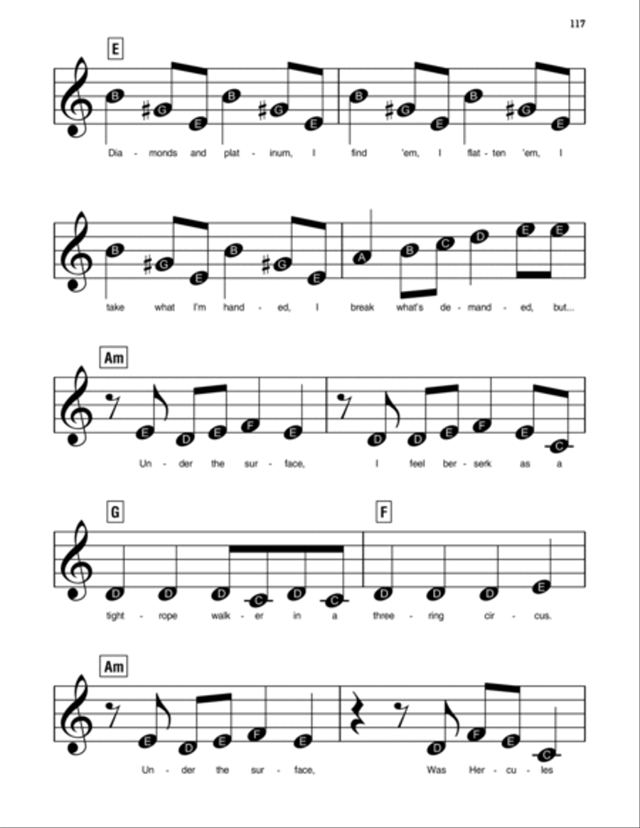 Surface Pressure (from Encanto) Easy Piano scores gallery preview page 2