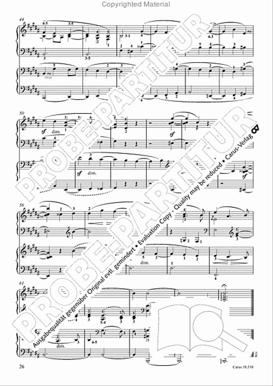 6 Pieces in the form of canons Piano scores gallery preview page 28