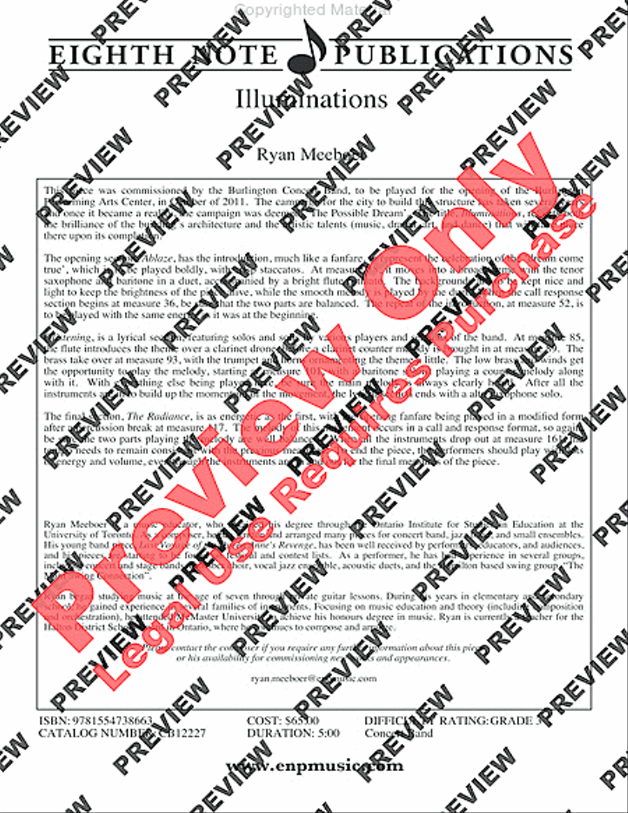 Illuminations Concert Band scores gallery preview page 3