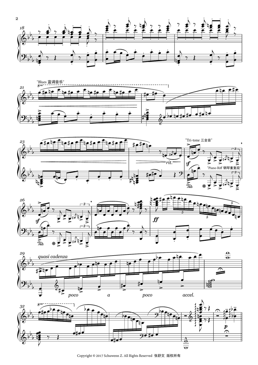 Fantasie Variations on iPhone Ringtones Piano Solo scores gallery preview page 4