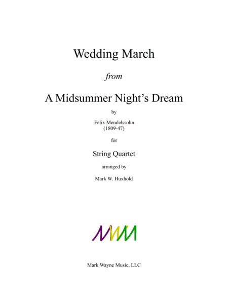 Wedding March from A Midsummer Night's Dream image number null