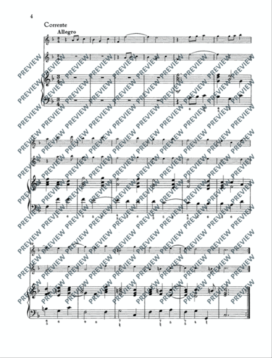 Twelve Chamber Sonatas Cello scores gallery preview page 5