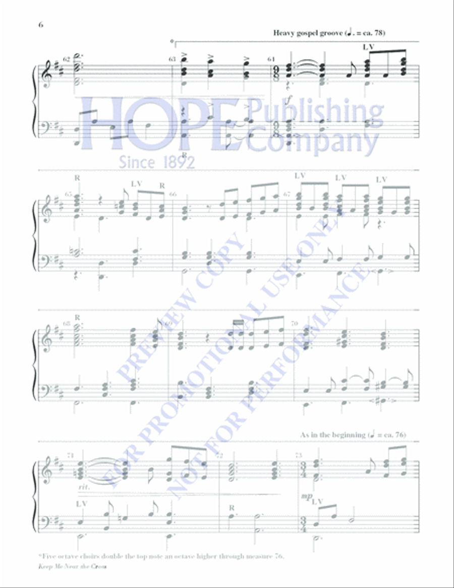 Keep Me Near the Cross Keep Me Near the Cross 5-Octaves scores gallery preview page 6