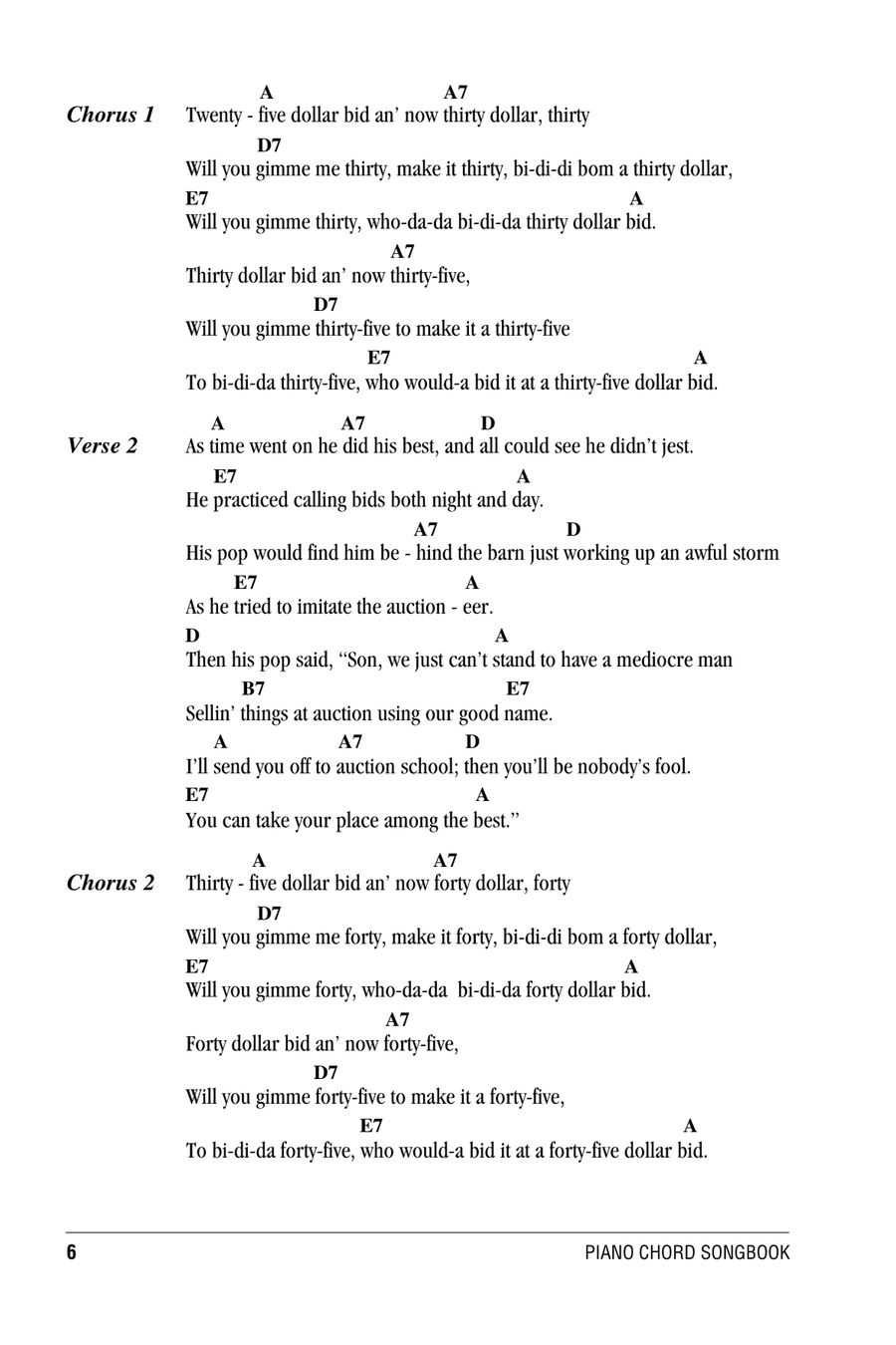 Auctioneer Auctioneer Piano scores gallery preview page 2