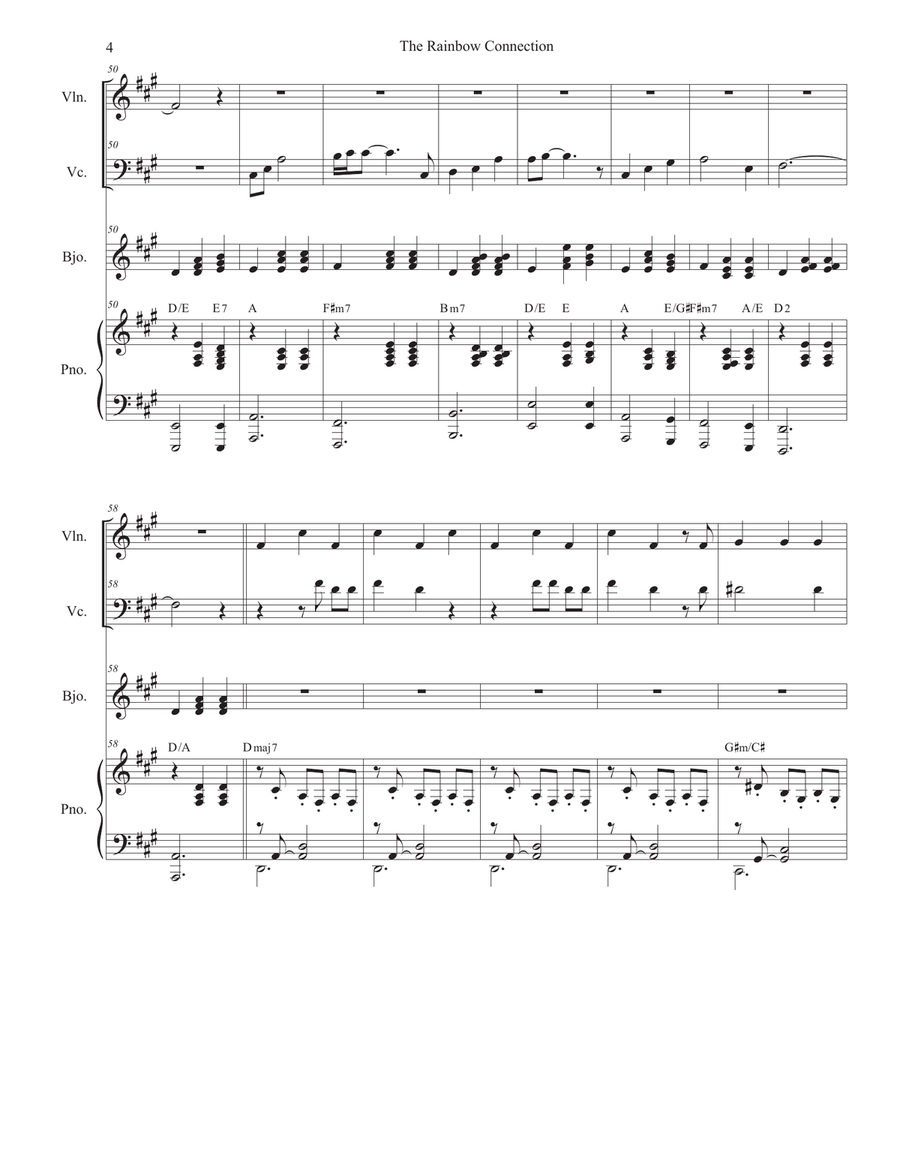 The Rainbow Connection The Rainbow Connection Piano Trio scores gallery preview page 4