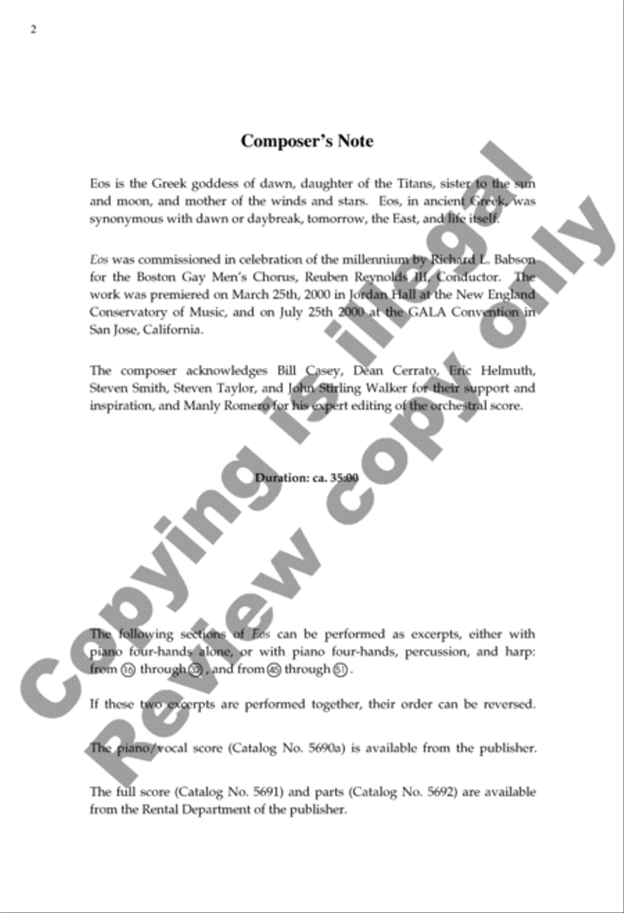 <br>Extrait de partition