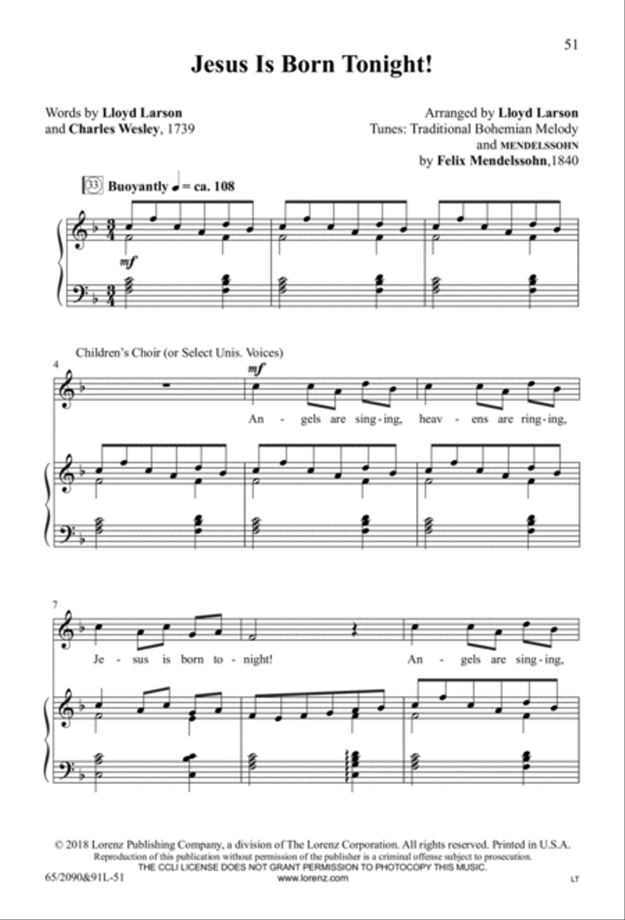 The Glory of Christmas - SATB with Performance CD 4-Part scores gallery preview page 25