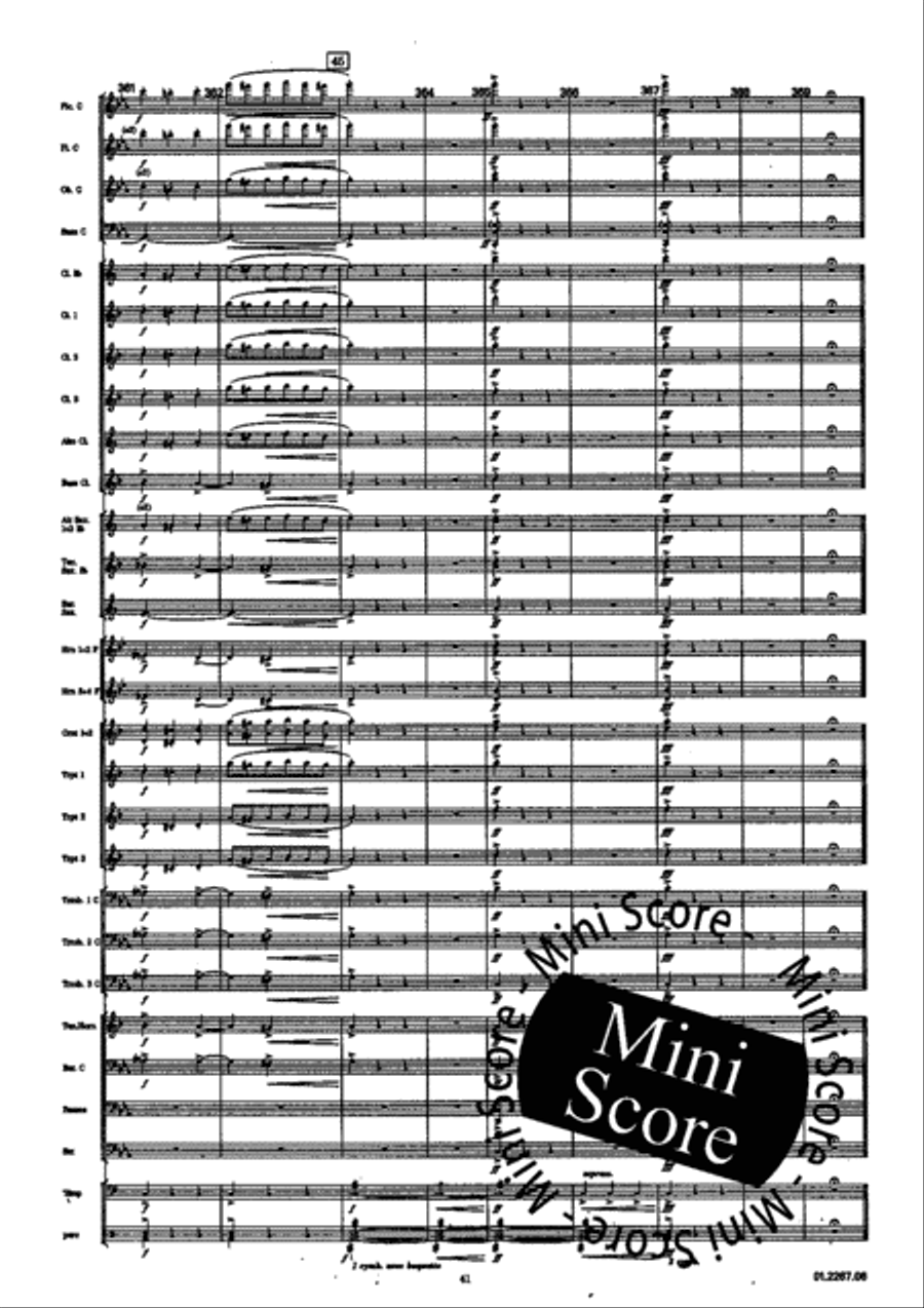 La Derniere Valse Concert Band scores gallery preview page 45