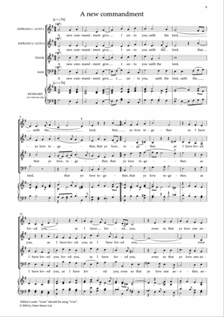 English Sacred Music English Sacred Music 4-Part scores gallery preview page 3