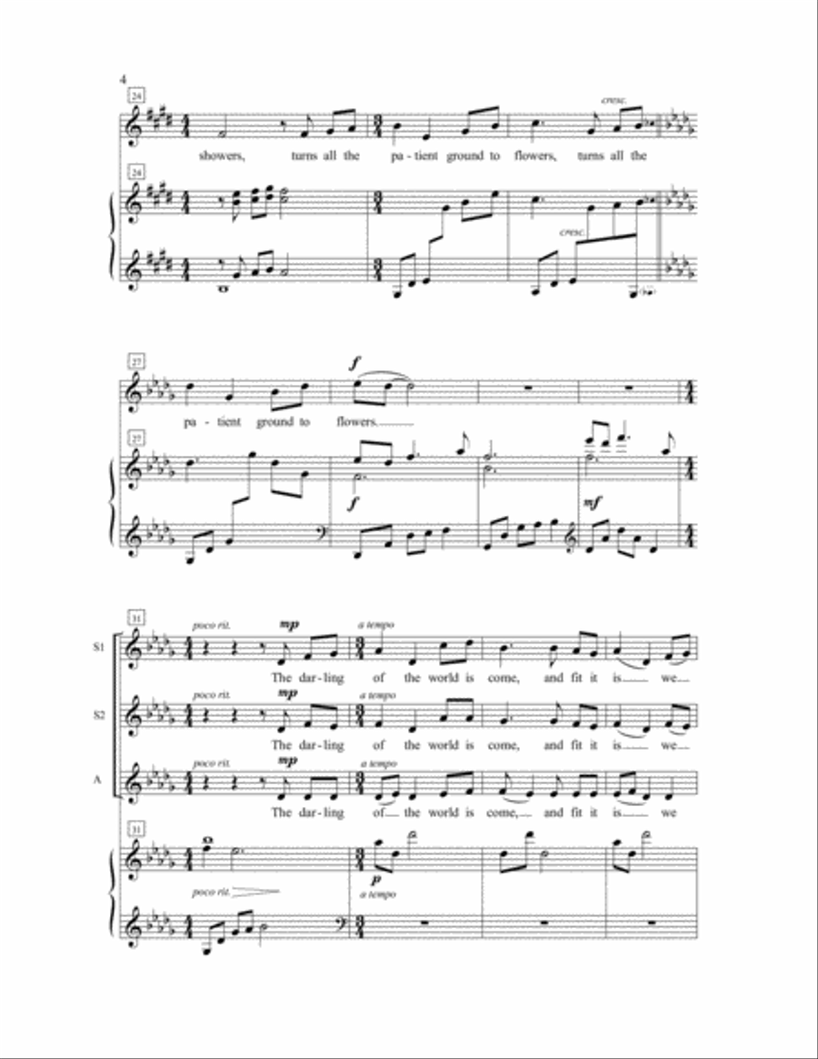 What Sweeter Music SSA scores gallery preview page 7