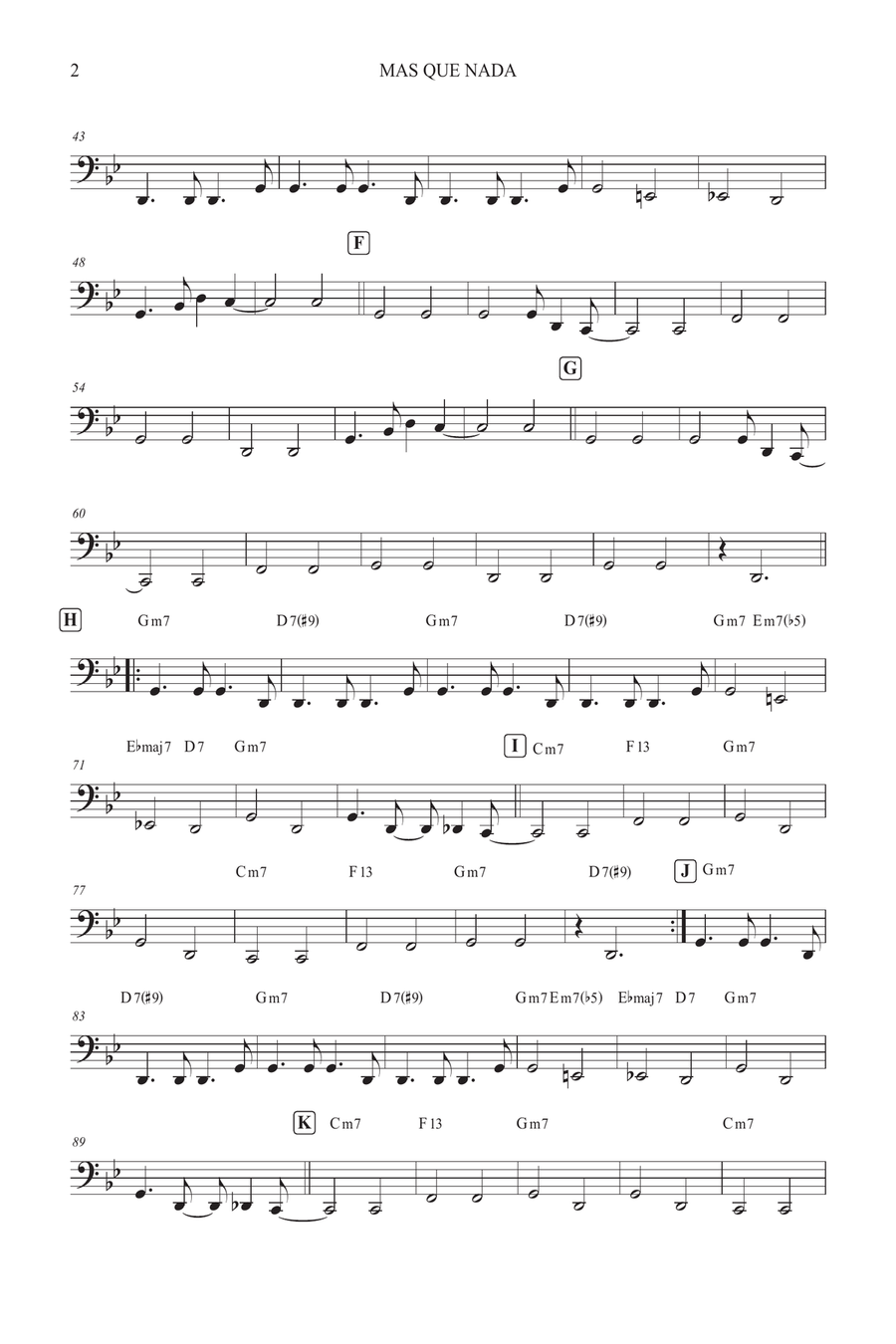 Mas Que Nada Mas Que Nada Tuba scores gallery preview page 2