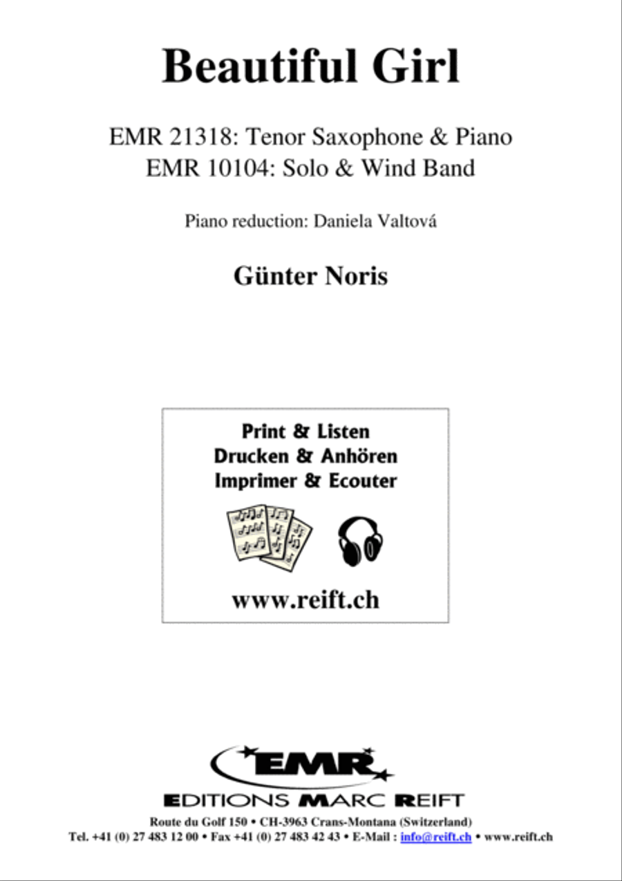 Beautiful Girl Tenor Saxophone scores gallery preview page 2