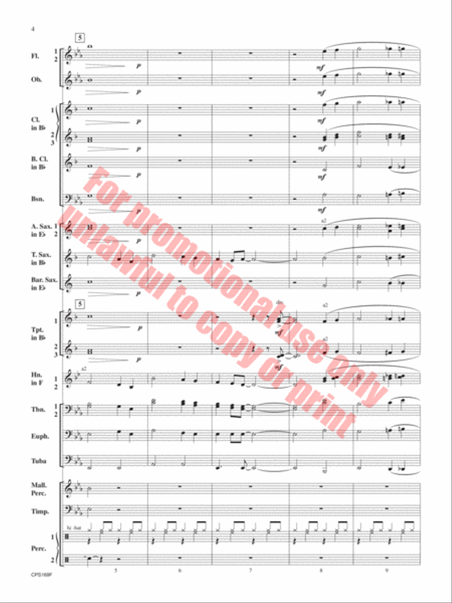 Home For the Holidays Concert Band scores gallery preview page 5