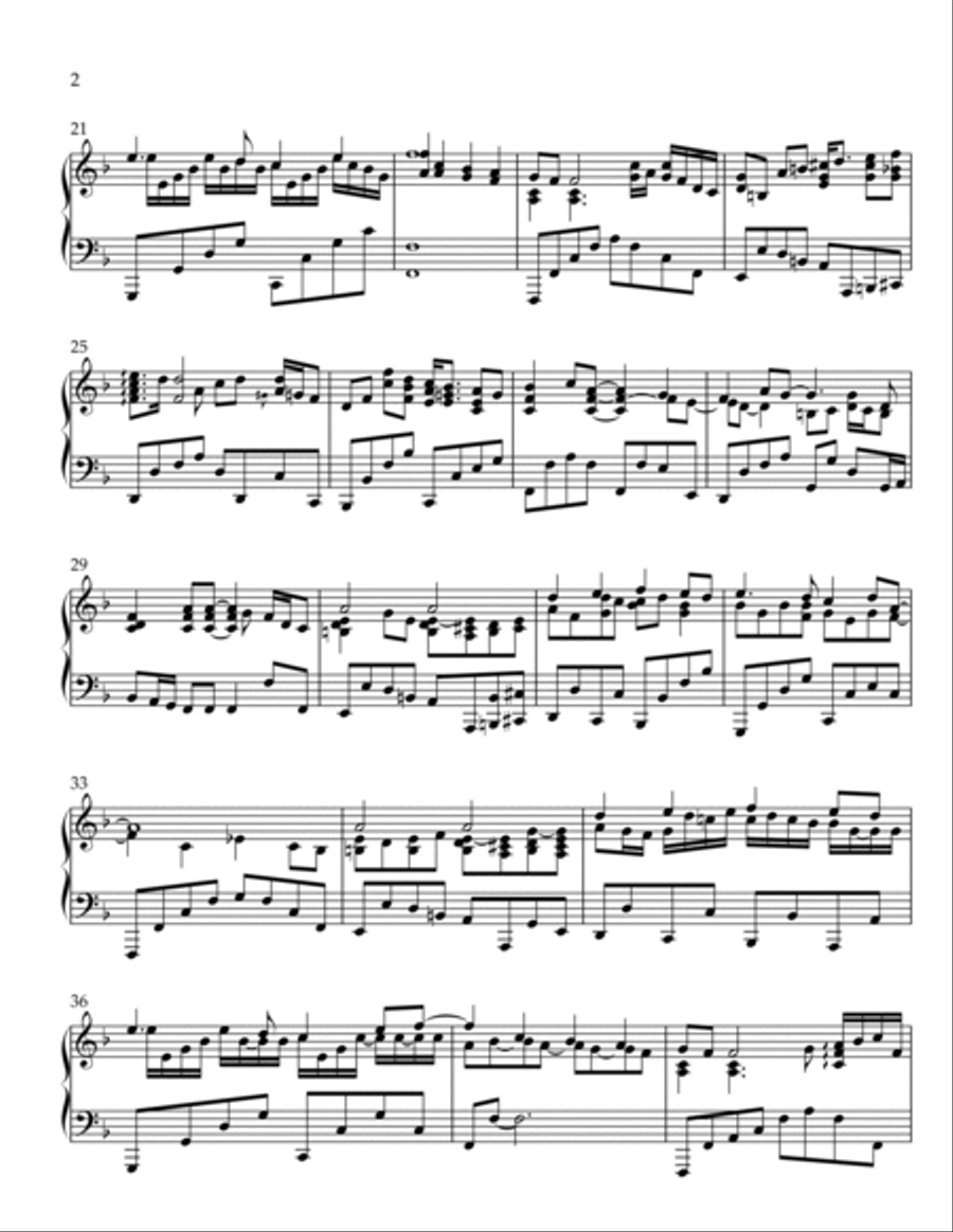 Yesterday Piano Solo scores gallery preview page 2