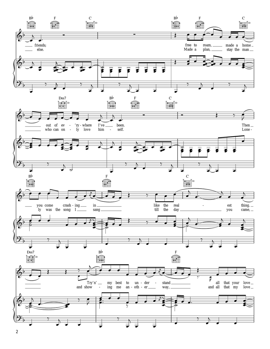 Half Of My Heart Piano, Vocal, Guitar scores gallery preview page 2