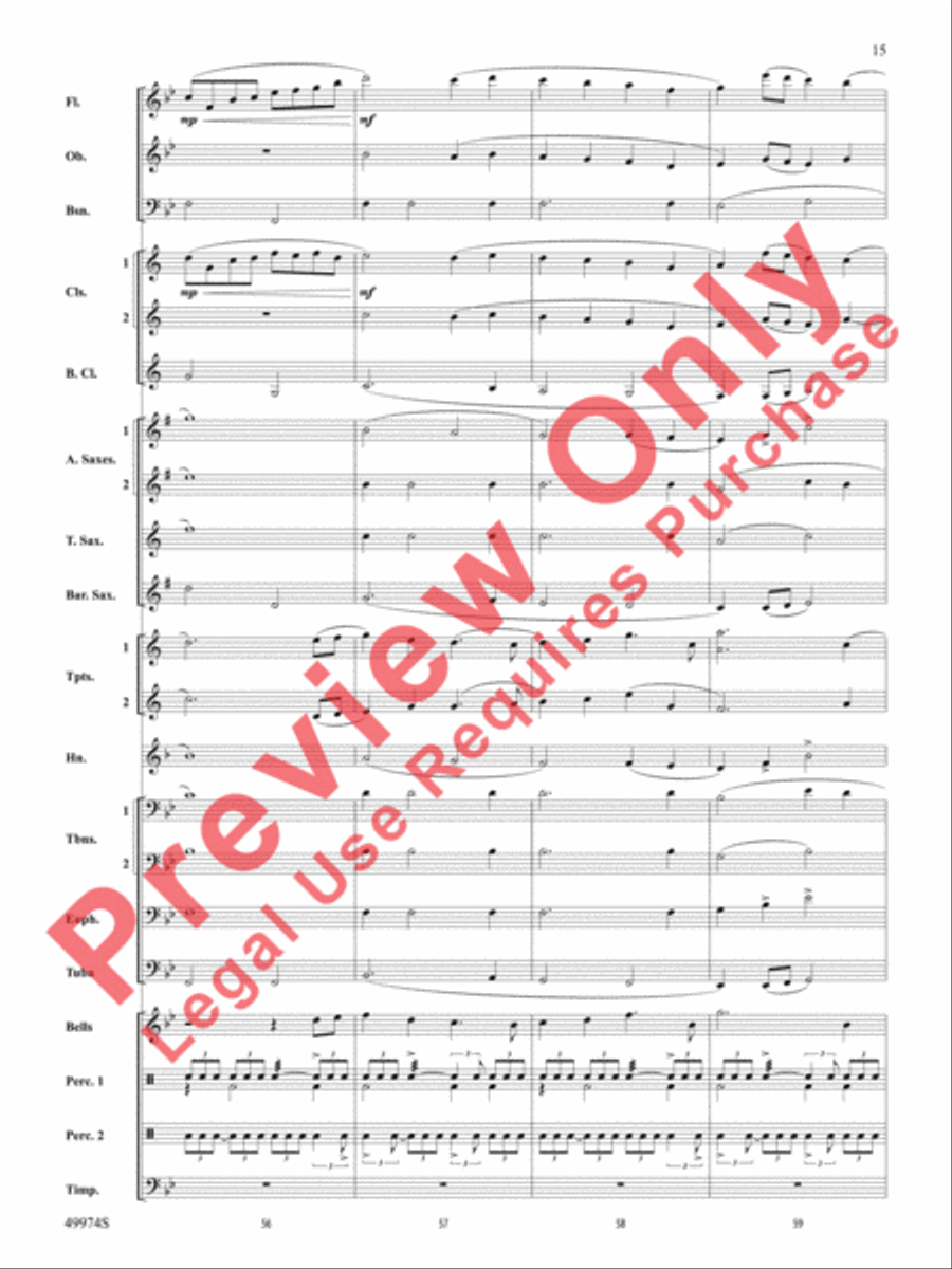Carry On With Pride Concert Band scores gallery preview page 16