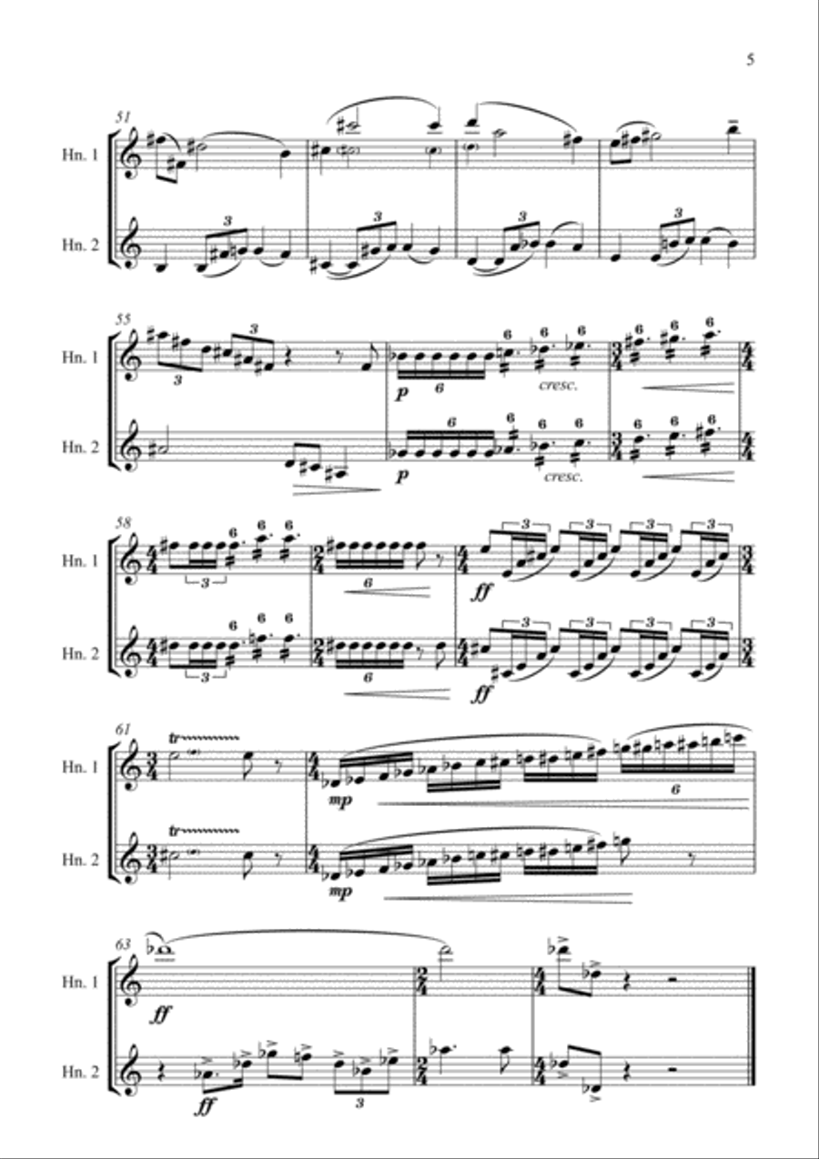 Star Trek(r) II - The Wrath Of Khan Brass Duet scores gallery preview page 5
