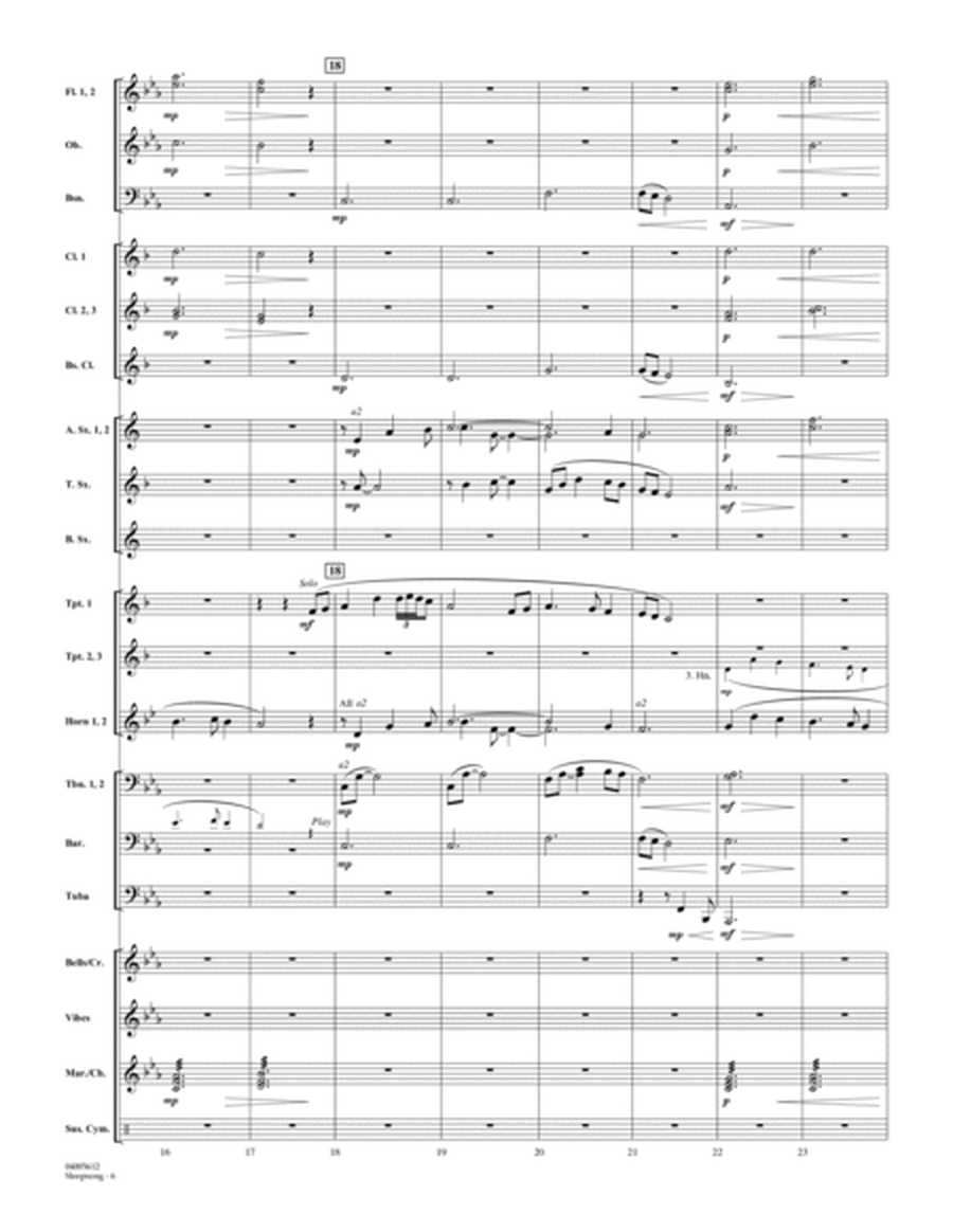 Sleepsong (arr. Michael Sweeney) - Conductor Score (Full Score)