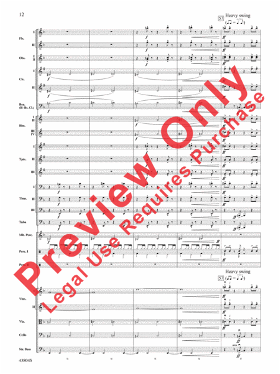 James Bond Theme Full Orchestra scores gallery preview page 13